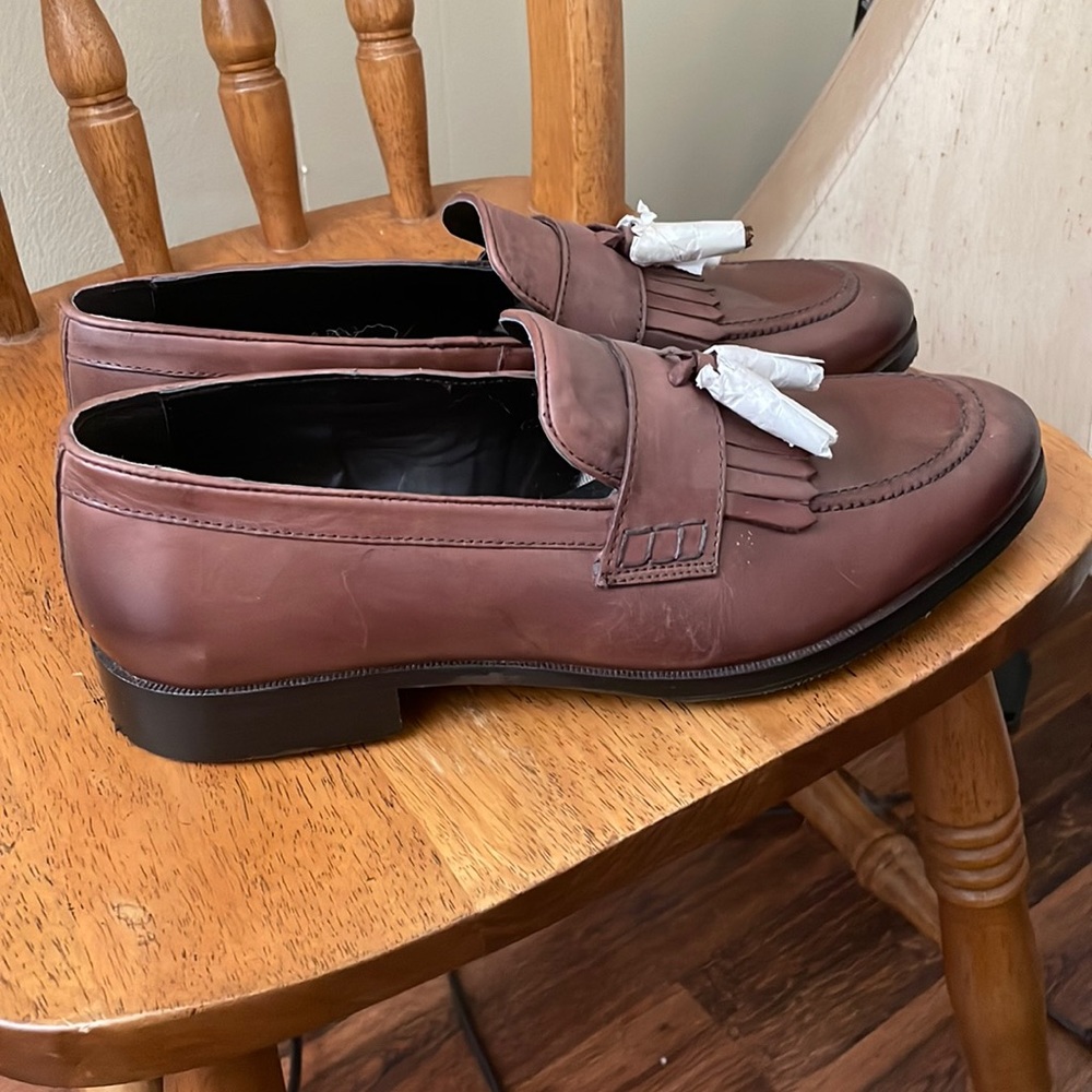 Loafers. Never Worn. Size 12. Brown.